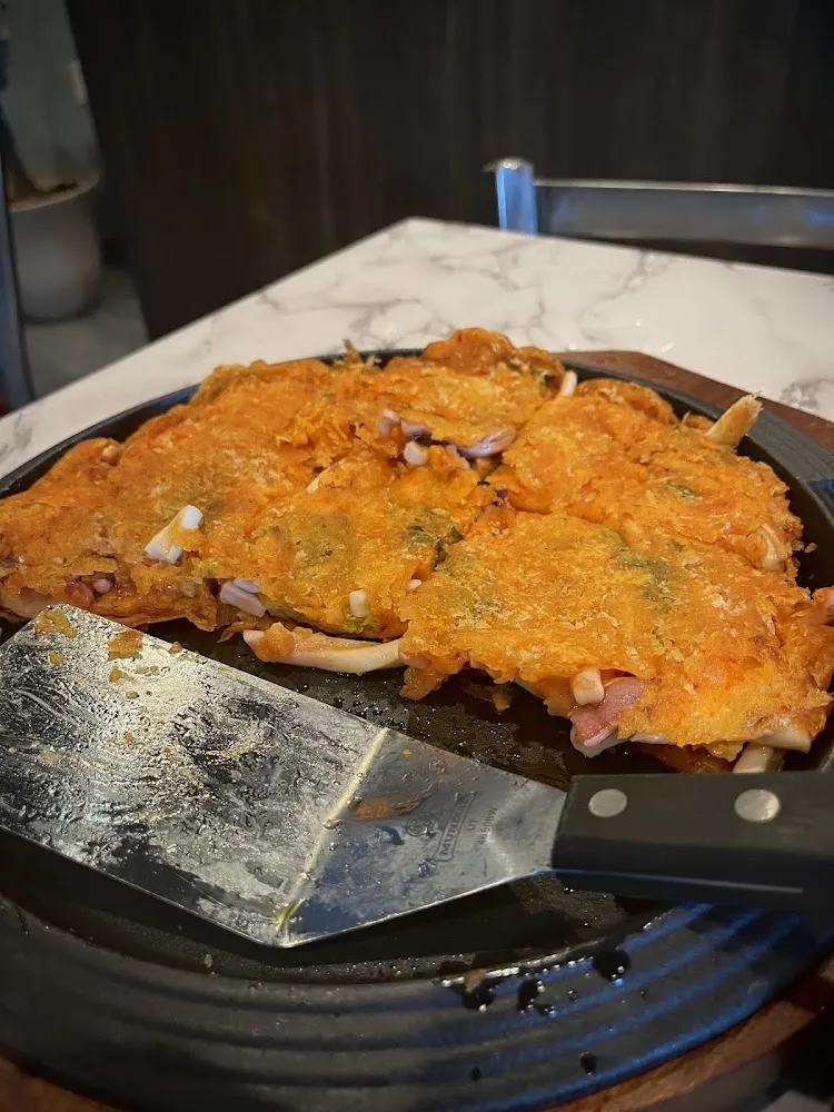 Kimchi Squid Pancake